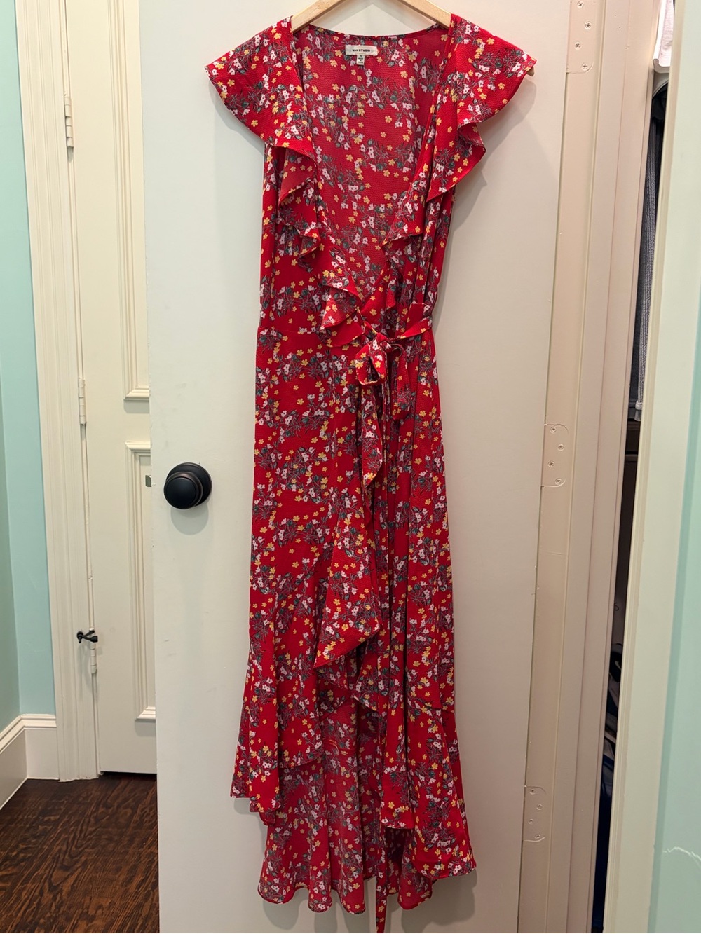 Max Studio Floral Wrap Dress